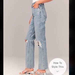Abercrombie & Fitch 90s Ultra High Rise Straight Jeans